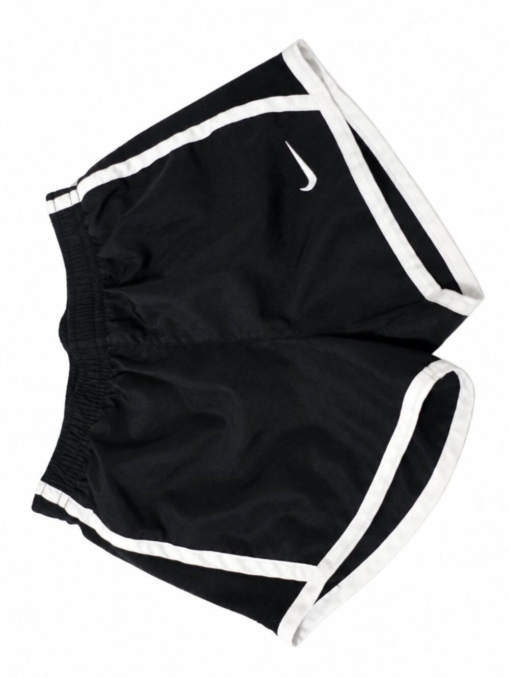 Nike Dri-FIT Girls Black White Running Athletic Shorts Size 6